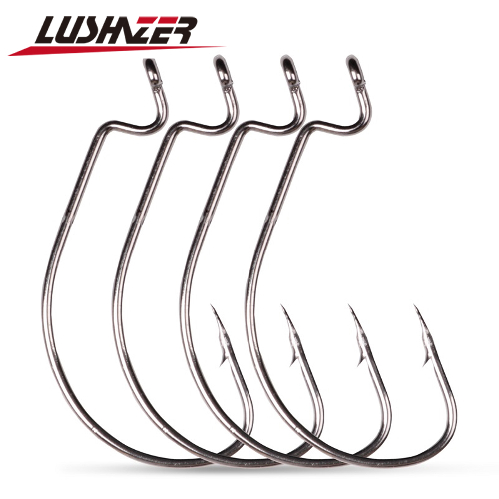 Fishing Hook Assortment - LUSHAZER 10 Cái/lốc Thép Carbon Lưỡi