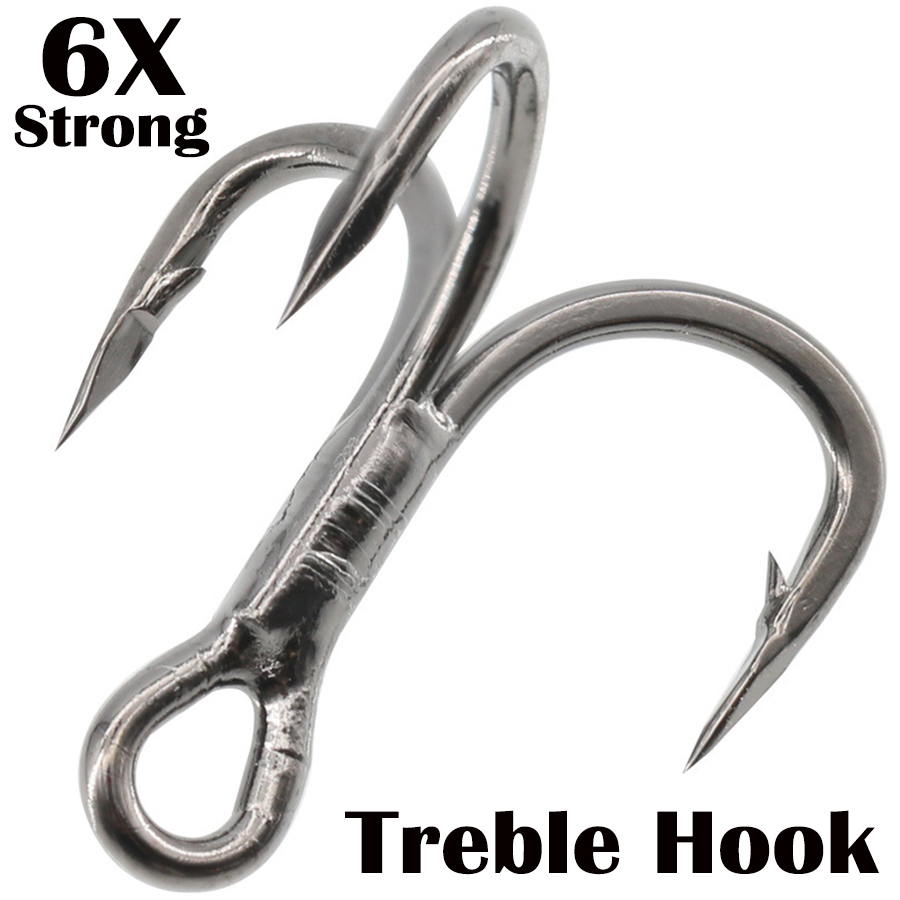 Fishing Hook Offset - Câu Cá Móc Treble 6X Mạnh