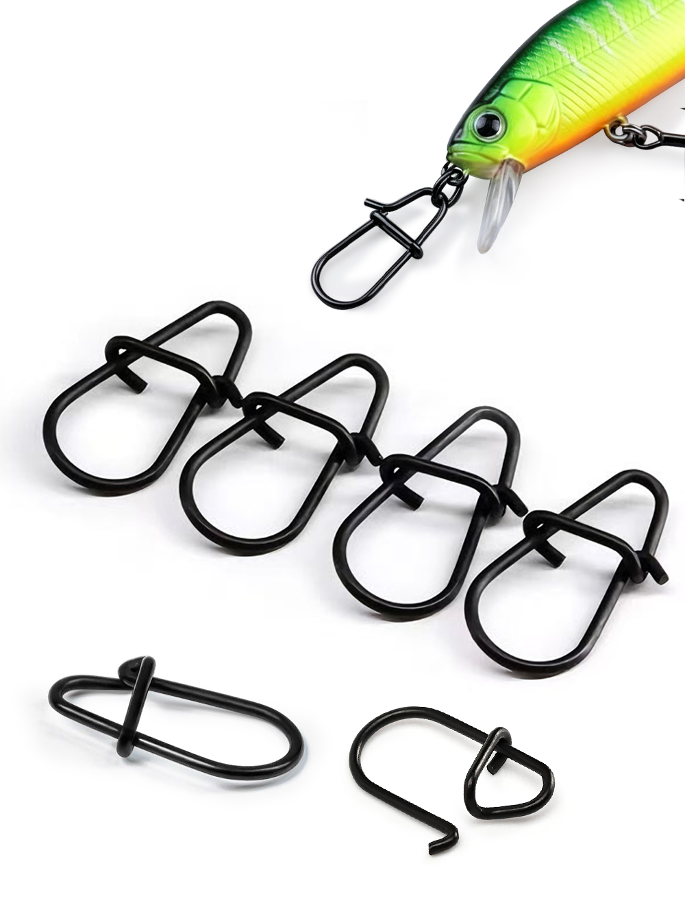 GOBAIT 100Pcs Black Stainless  - đánh giá và giá Fishing Hook Offset