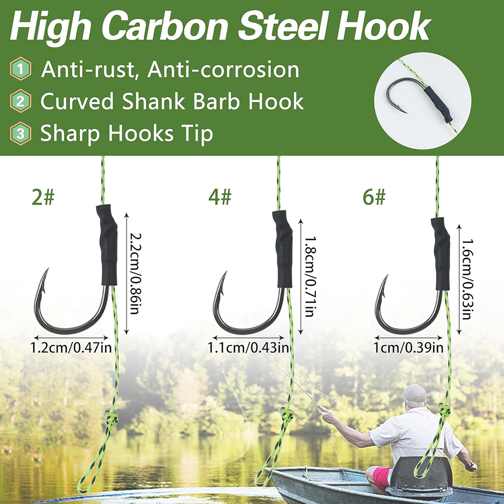 12Pcs Carp fishing hair rigs P - đánh giá và giá Fishing Hook Assortment